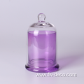 Glass Candle Holder with Dome Cloche